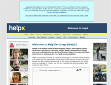 Tablet Screenshot of helpx.net